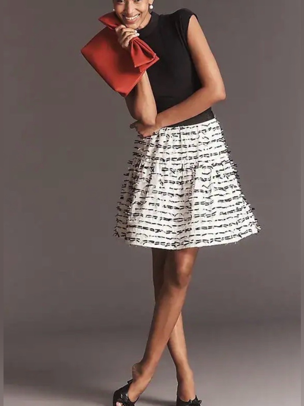 Anthropologie Maeve Mini Skirt with Bow Detail by Maeve NWT!